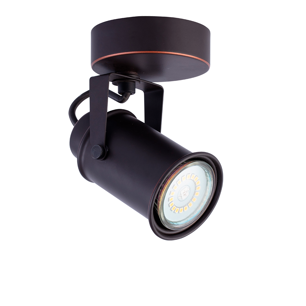 APLIQUE 1 LUZ  NEGRO GU10 VINTAGE U1011
